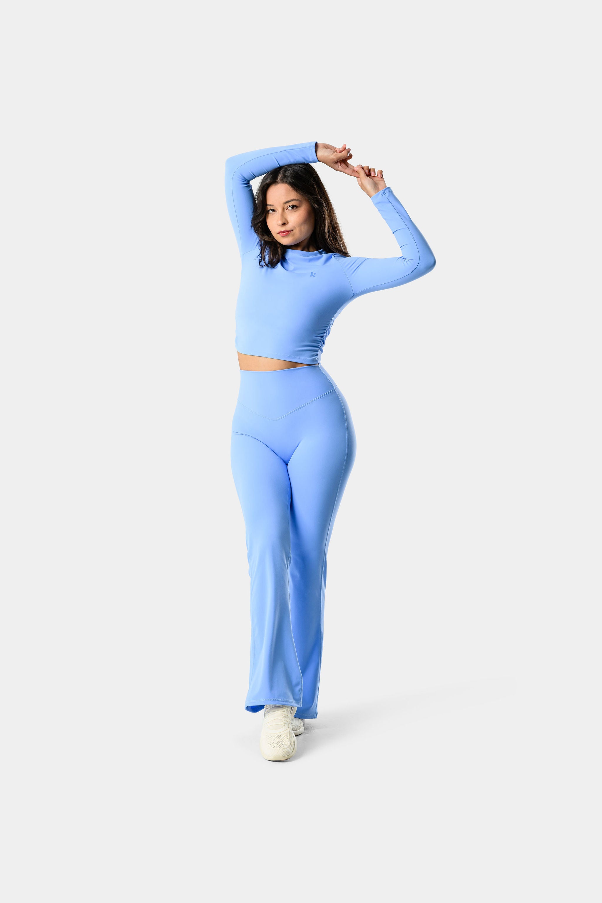 Legging bleu ciel côtelé crêpé à taille haute | PrettyLittleThing FR Legging bleu ciel côtelé crêpé à taille haute | PrettyLittleThing FR