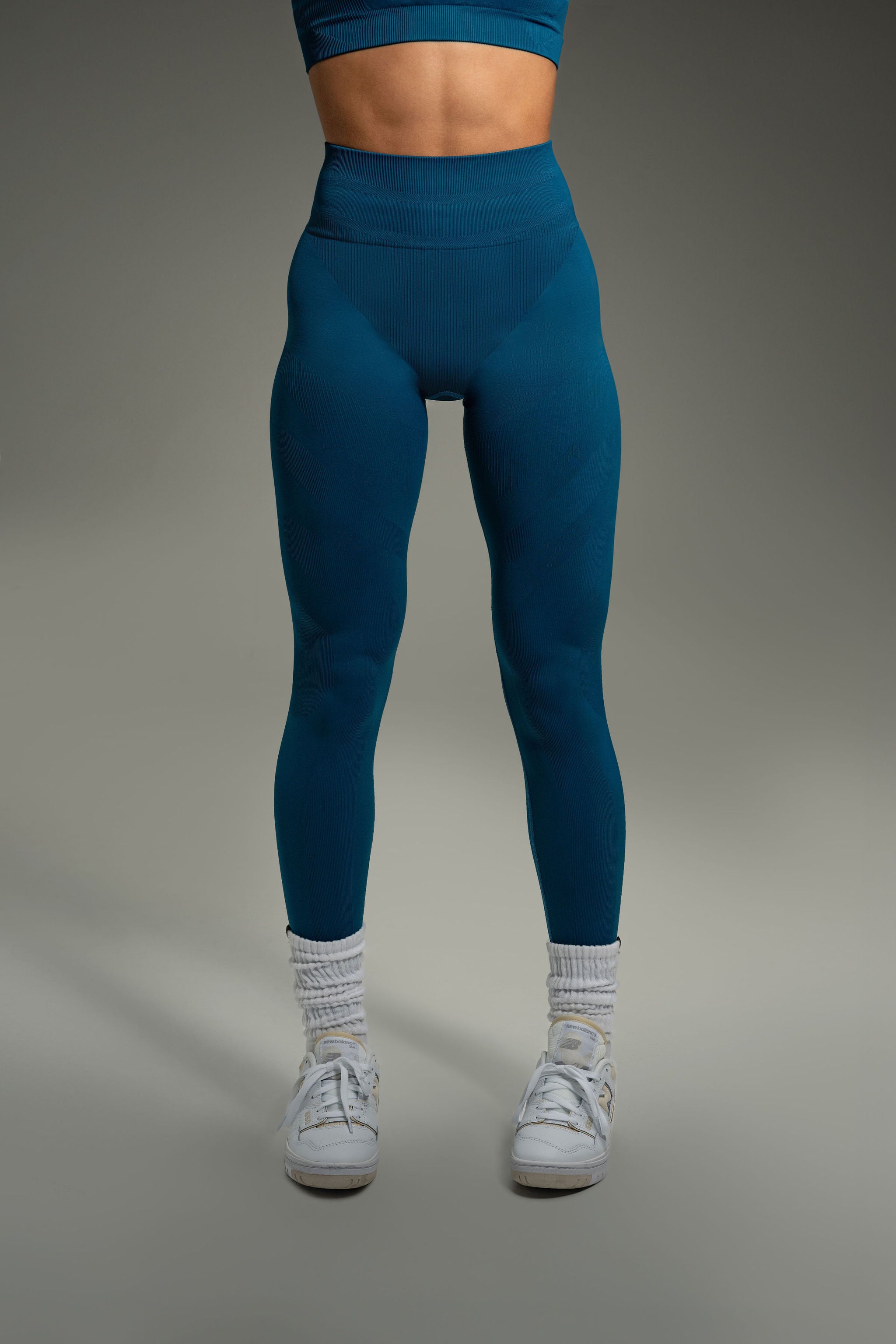 Electra Seamless Long Leggings - Moroccan Blue – Kamo Fitness