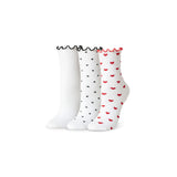 The Ruffle Rib Half Calf Sock