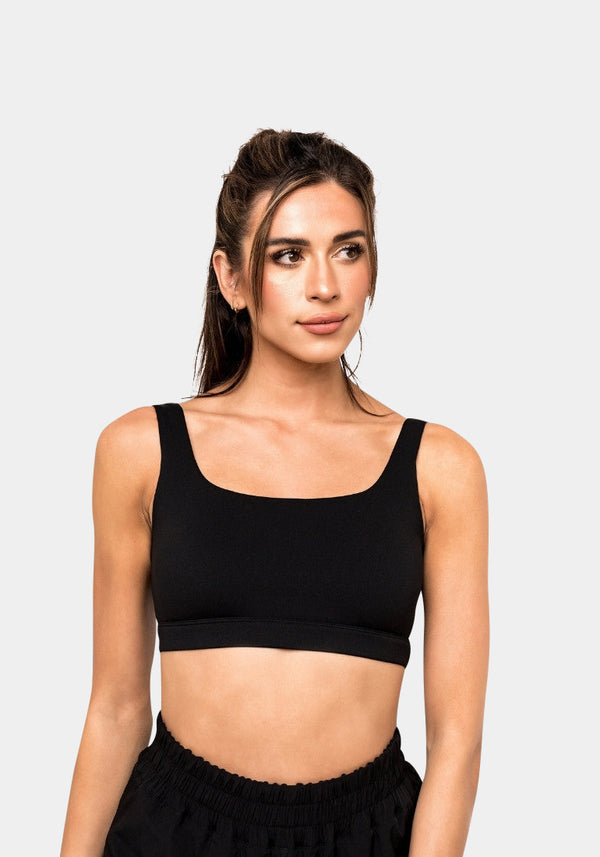 Rose Sports Bra - Black