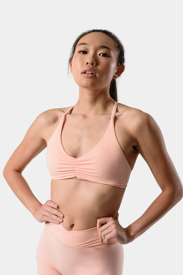 Sienna Sports Bra - Peach Bud