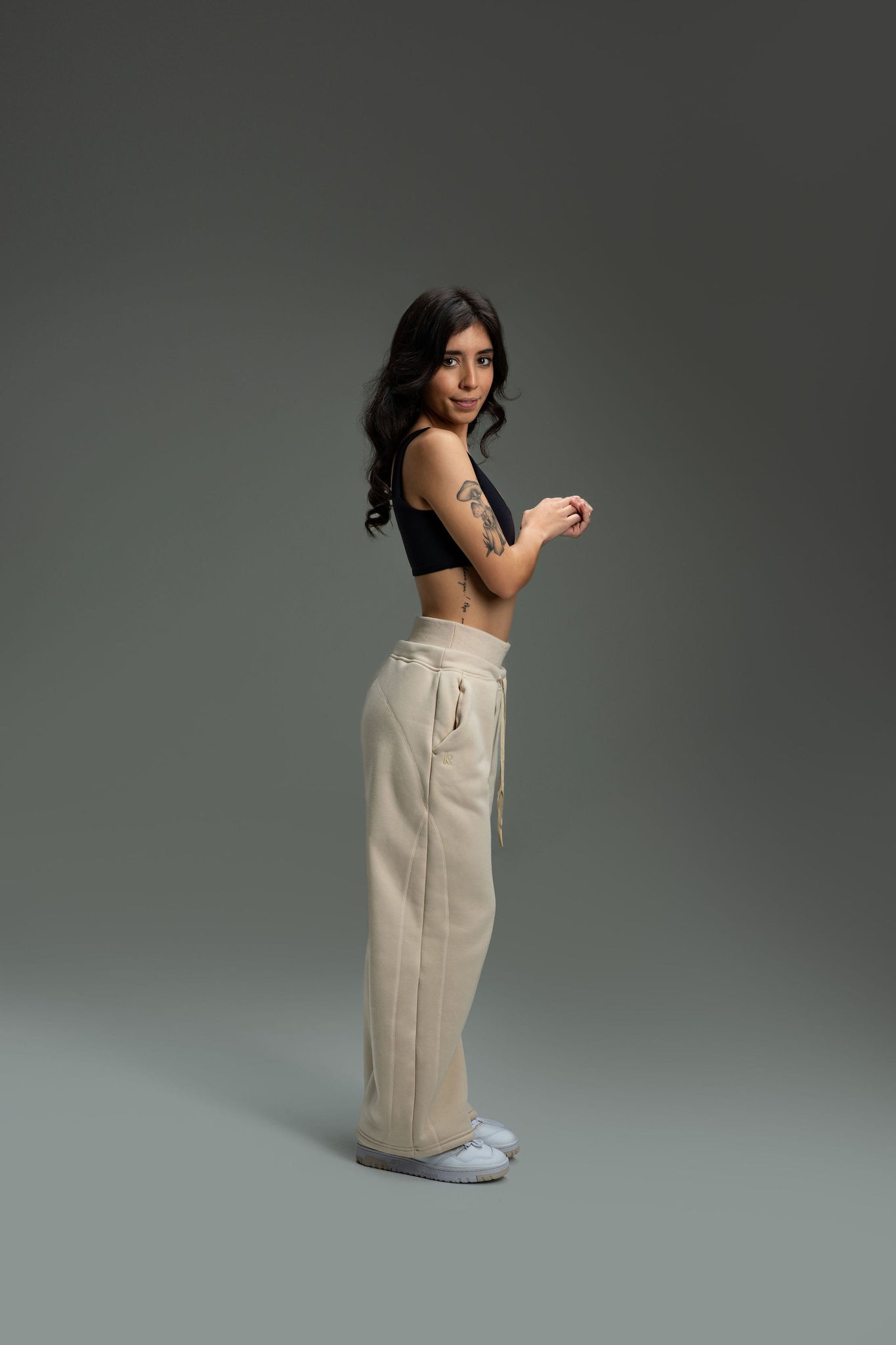 CozyTec Wide Leg Sweatpants 30" - Blush Nude