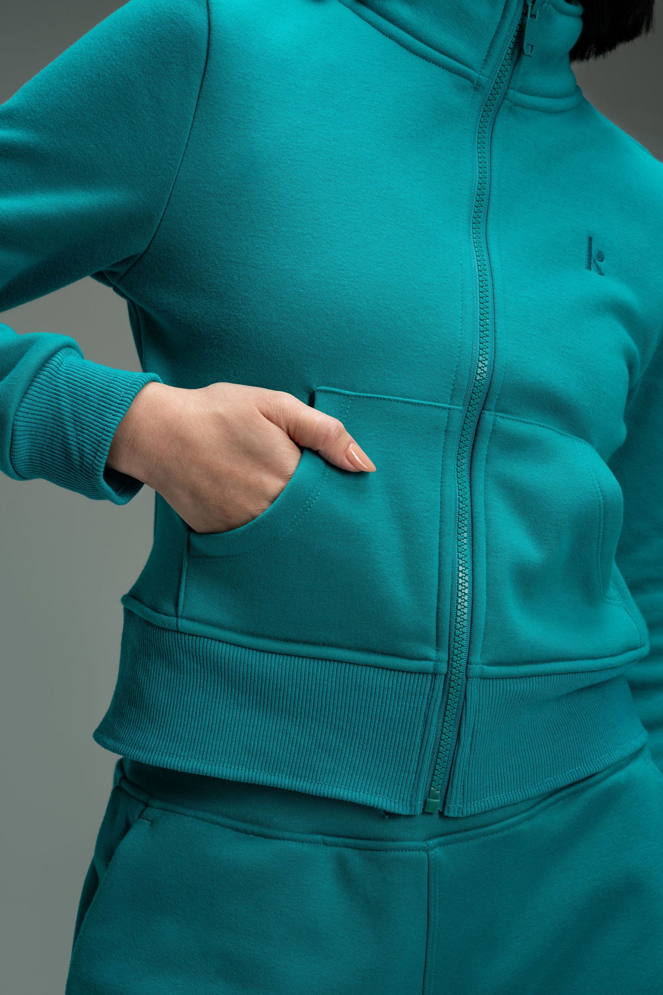 CozyTec Up Jacket  - Tropical Teal