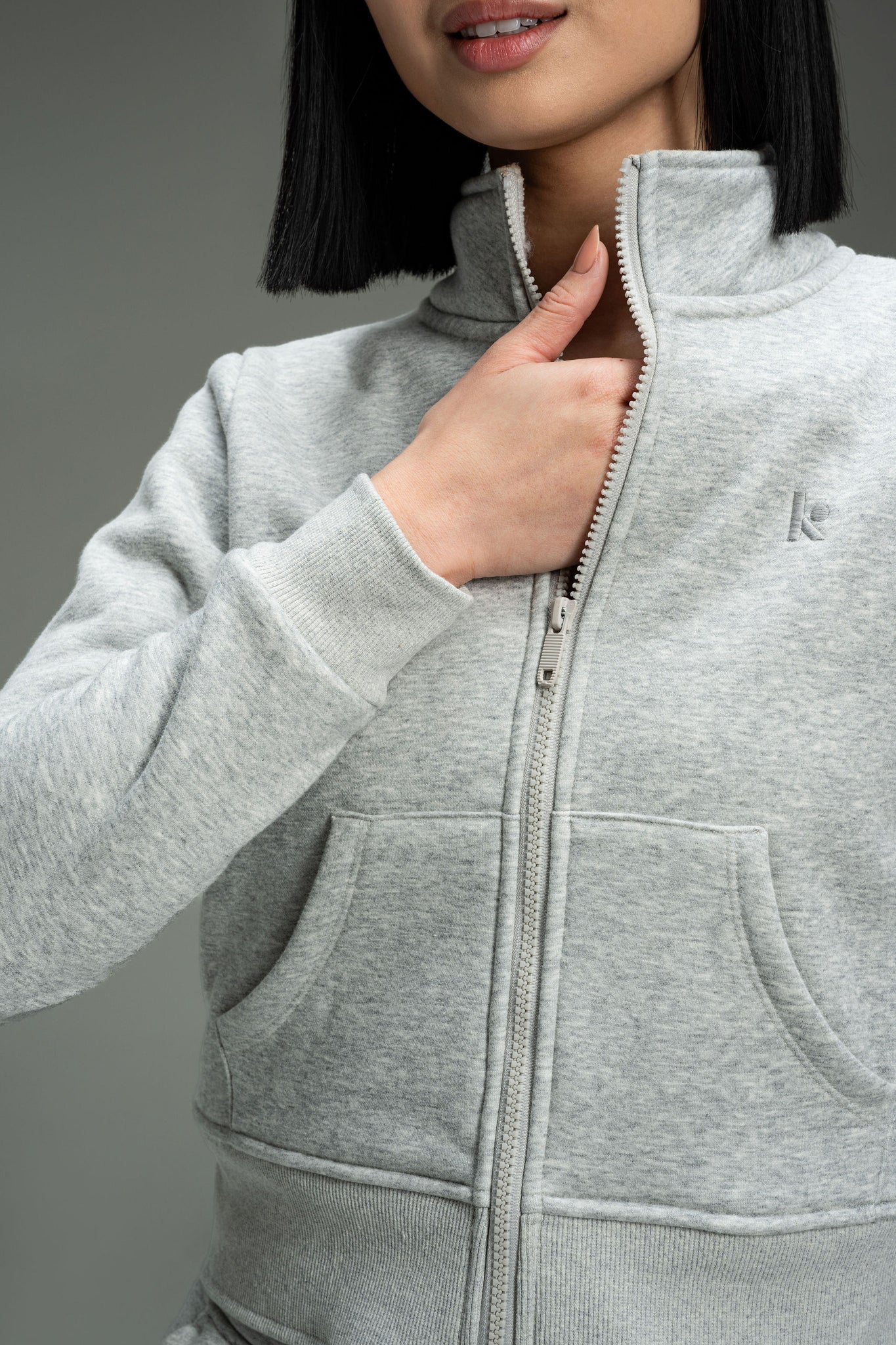 CozyTec Up Jacket  - Heather Grey