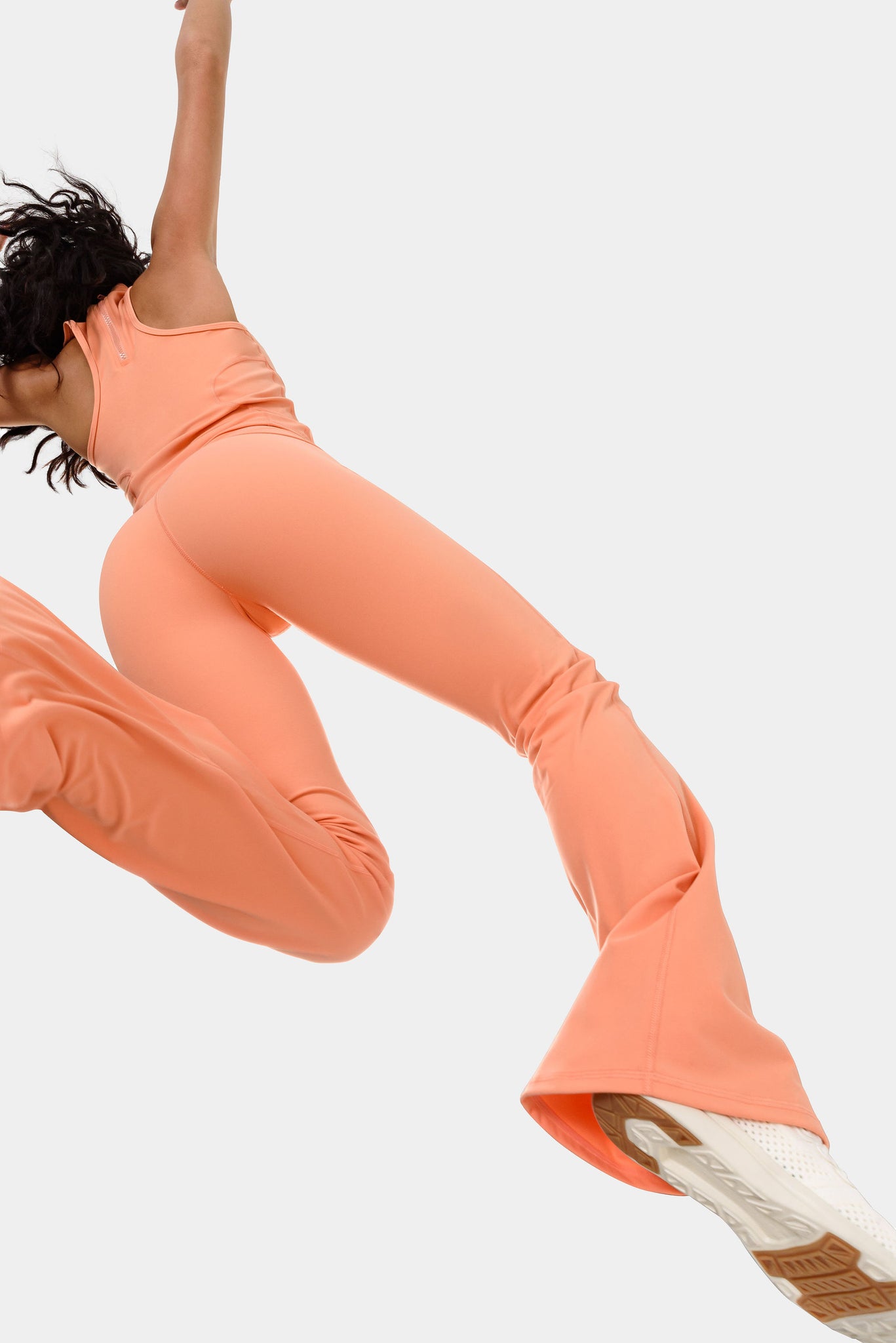 Lavada Fold Flared Leggings 31" - Orange