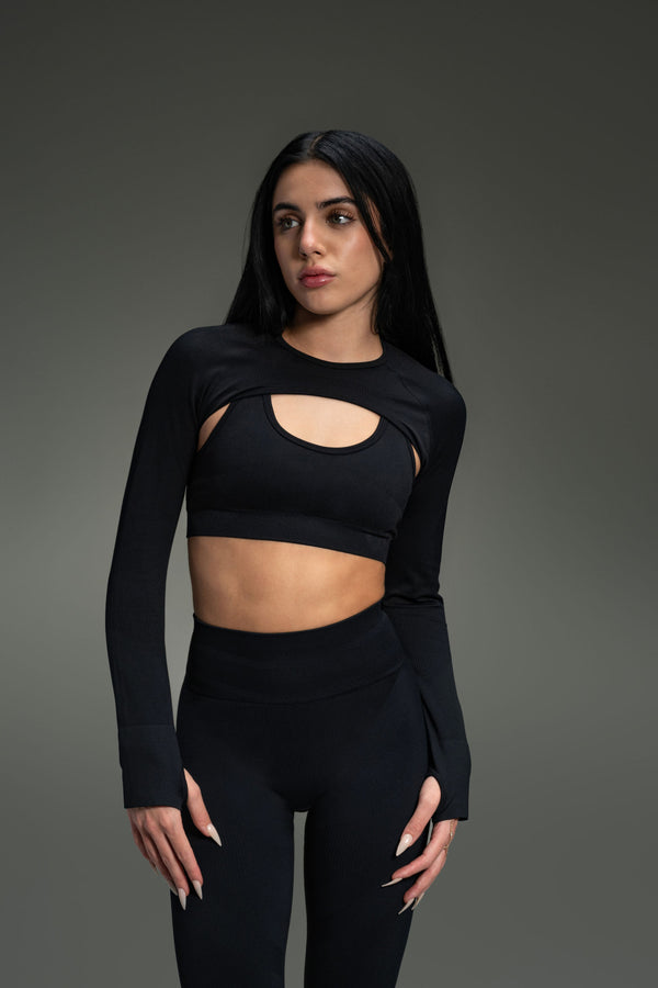 Nova Seamless Bolero - Black