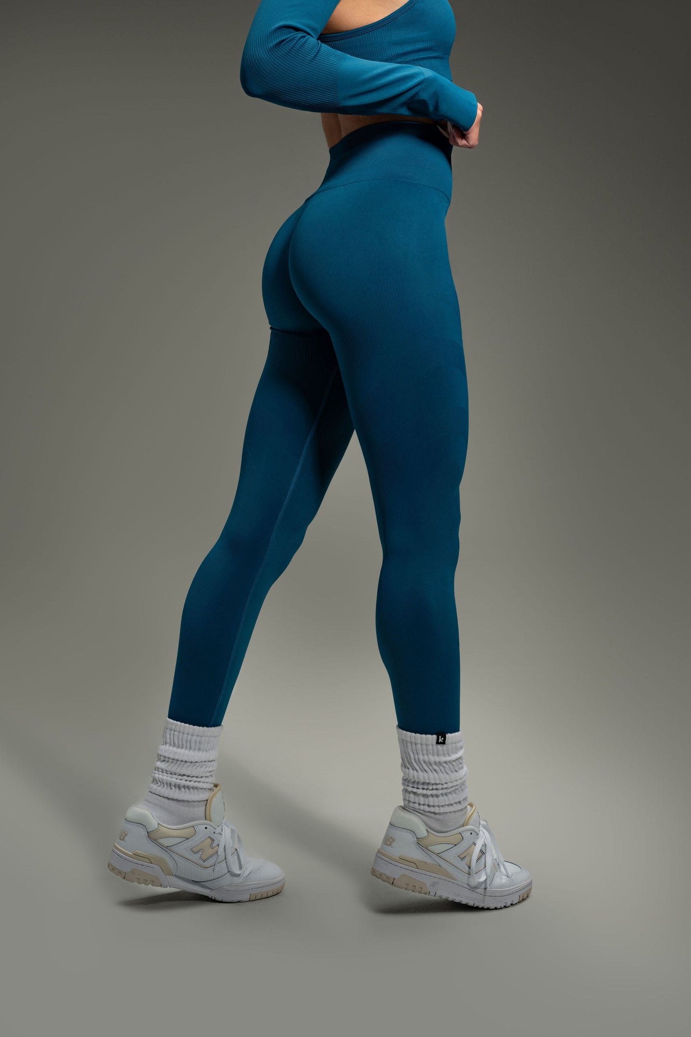 Electra Seamless Long Leggings - Moroccan Blue