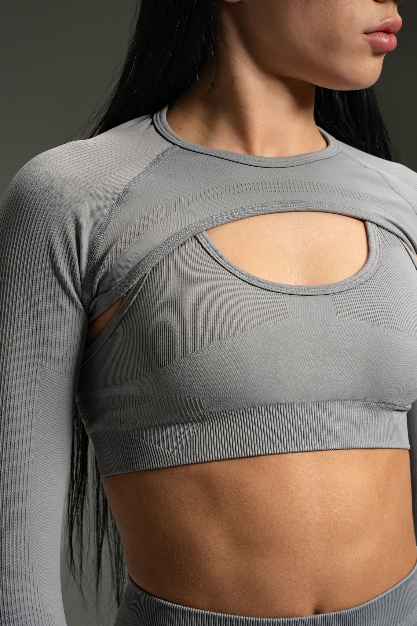 Nova Seamless Bolero - Titanium Grey