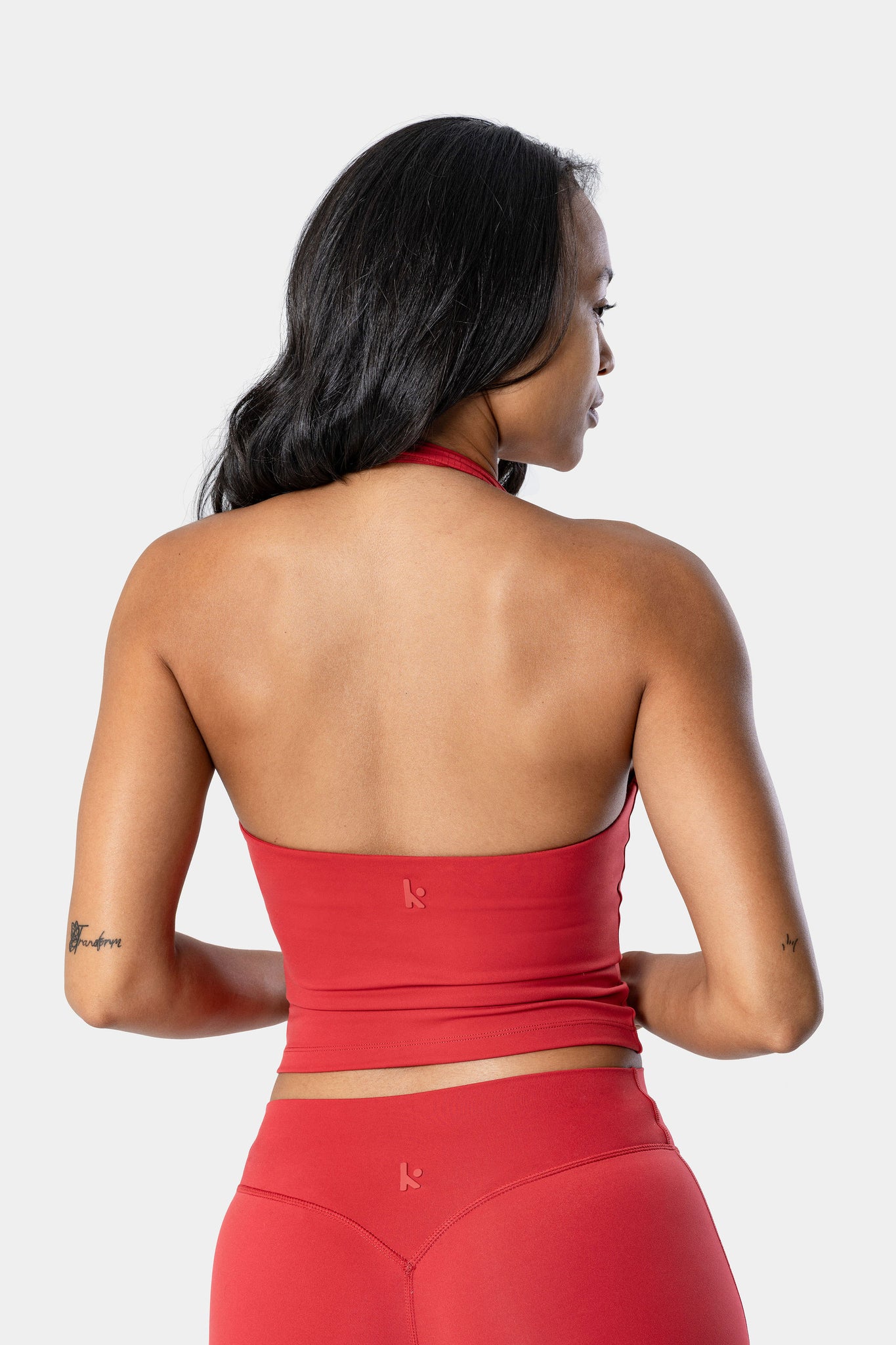 Lunara Halter Tank - Flame Red