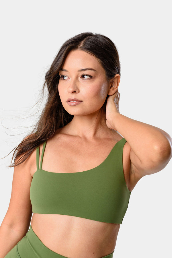 Ivy Sports Bra - Jade Green