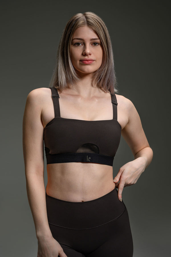 Square Bra Mesh II - Espresso