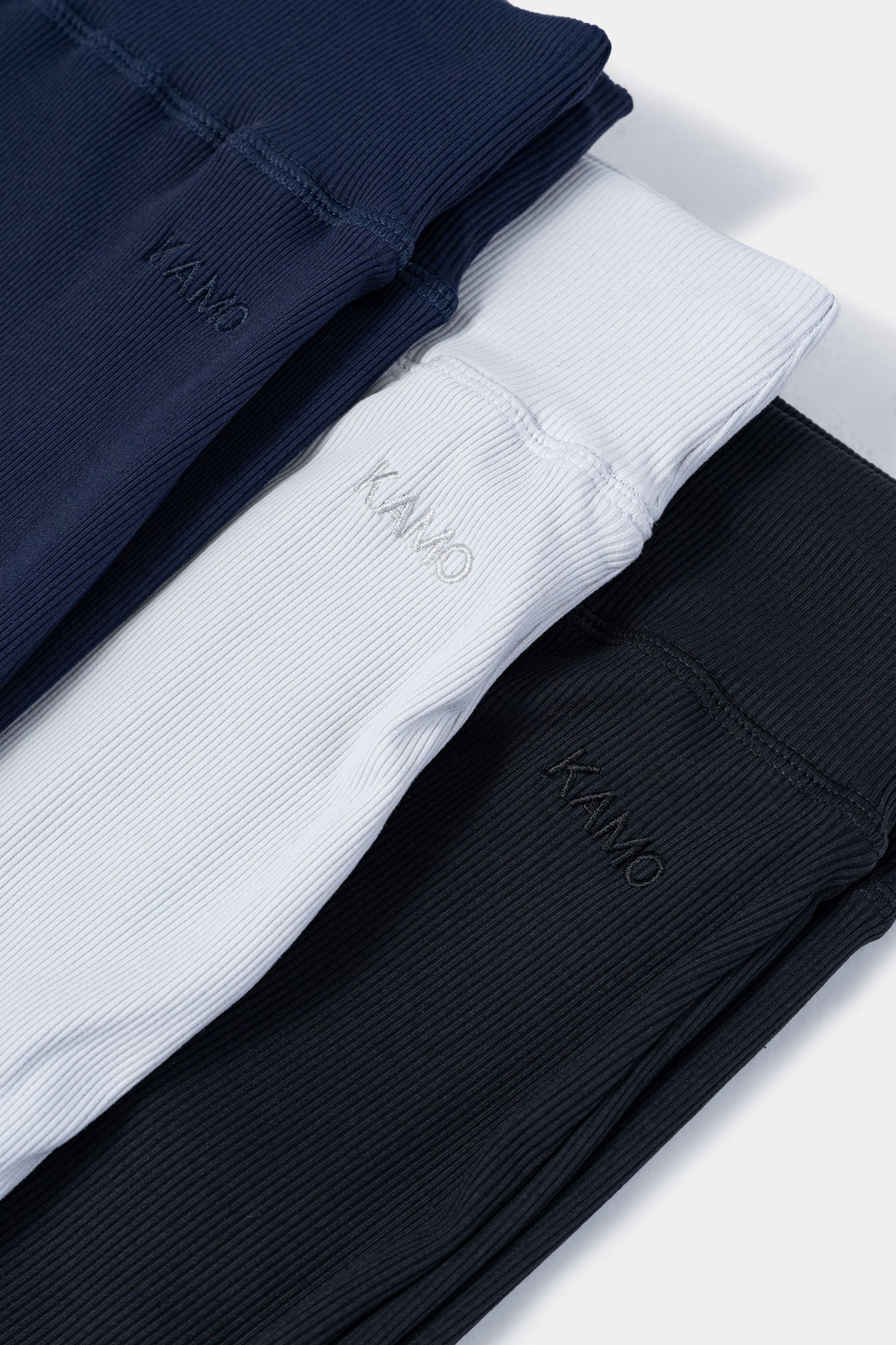 Regular Rib Relaxed Pants 30" - Chaorcal Black