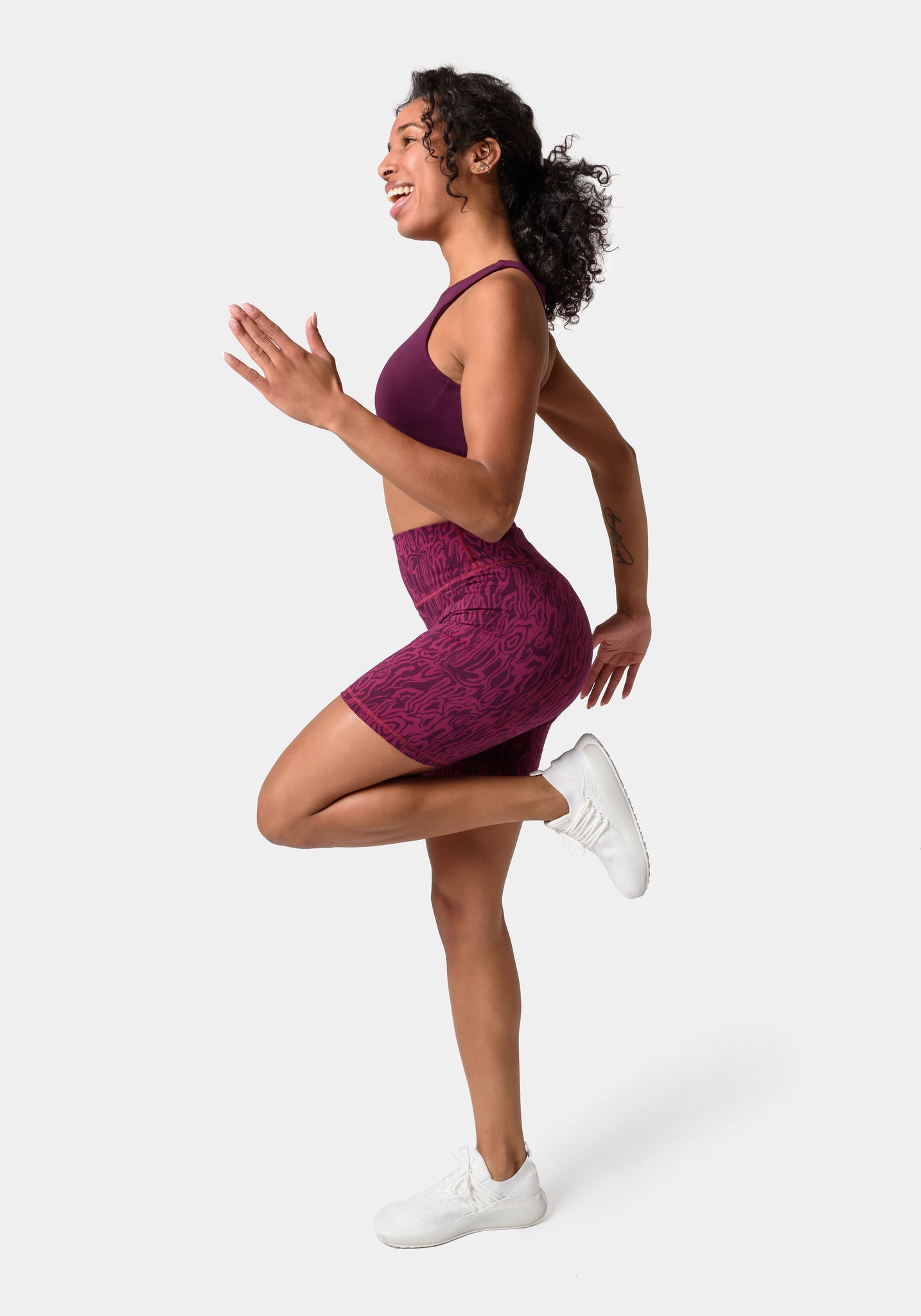 Serenity Shorts 6" - Purple Potion Print