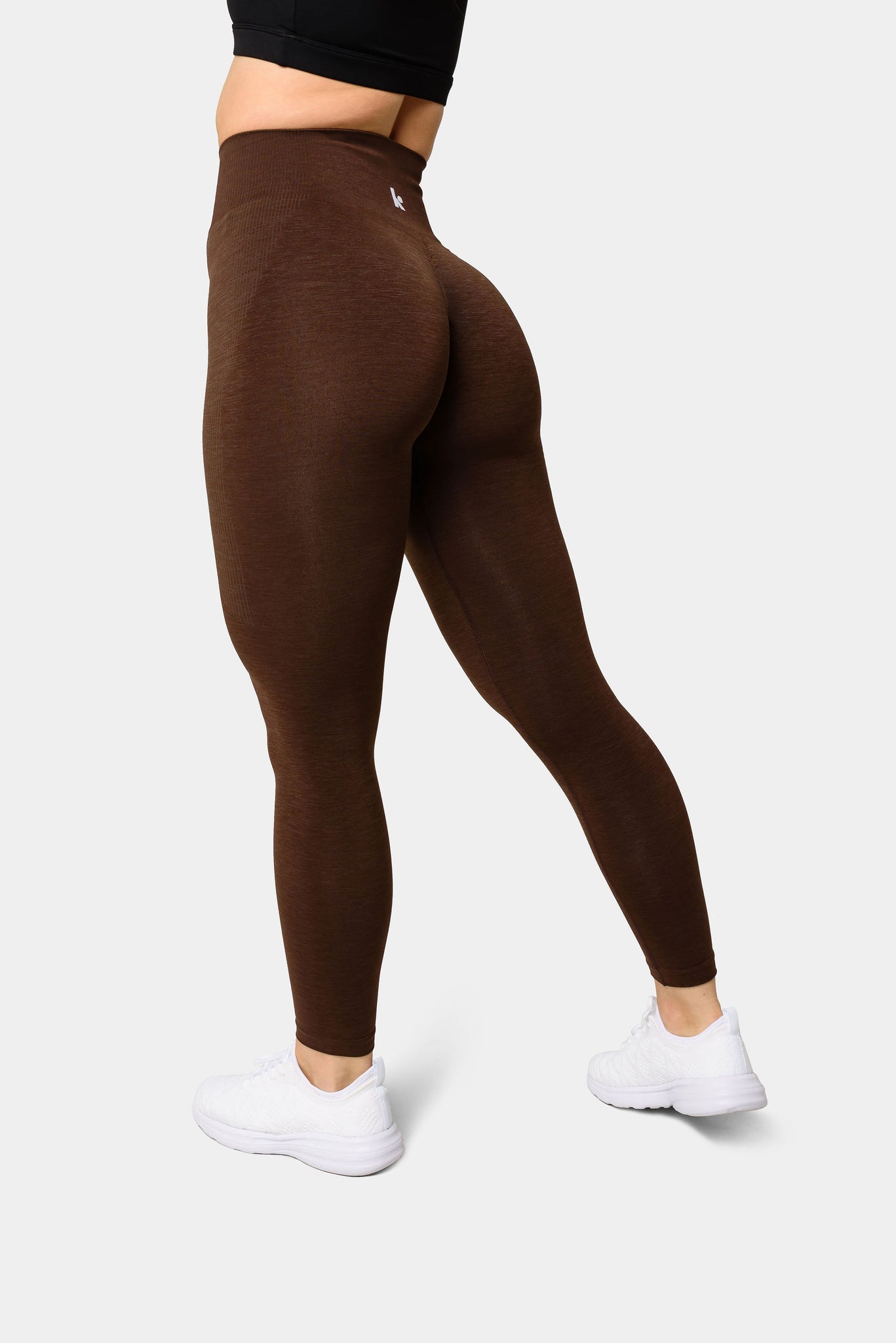 Eos Seamless Scrunch Leggings - Chocolate Torte
