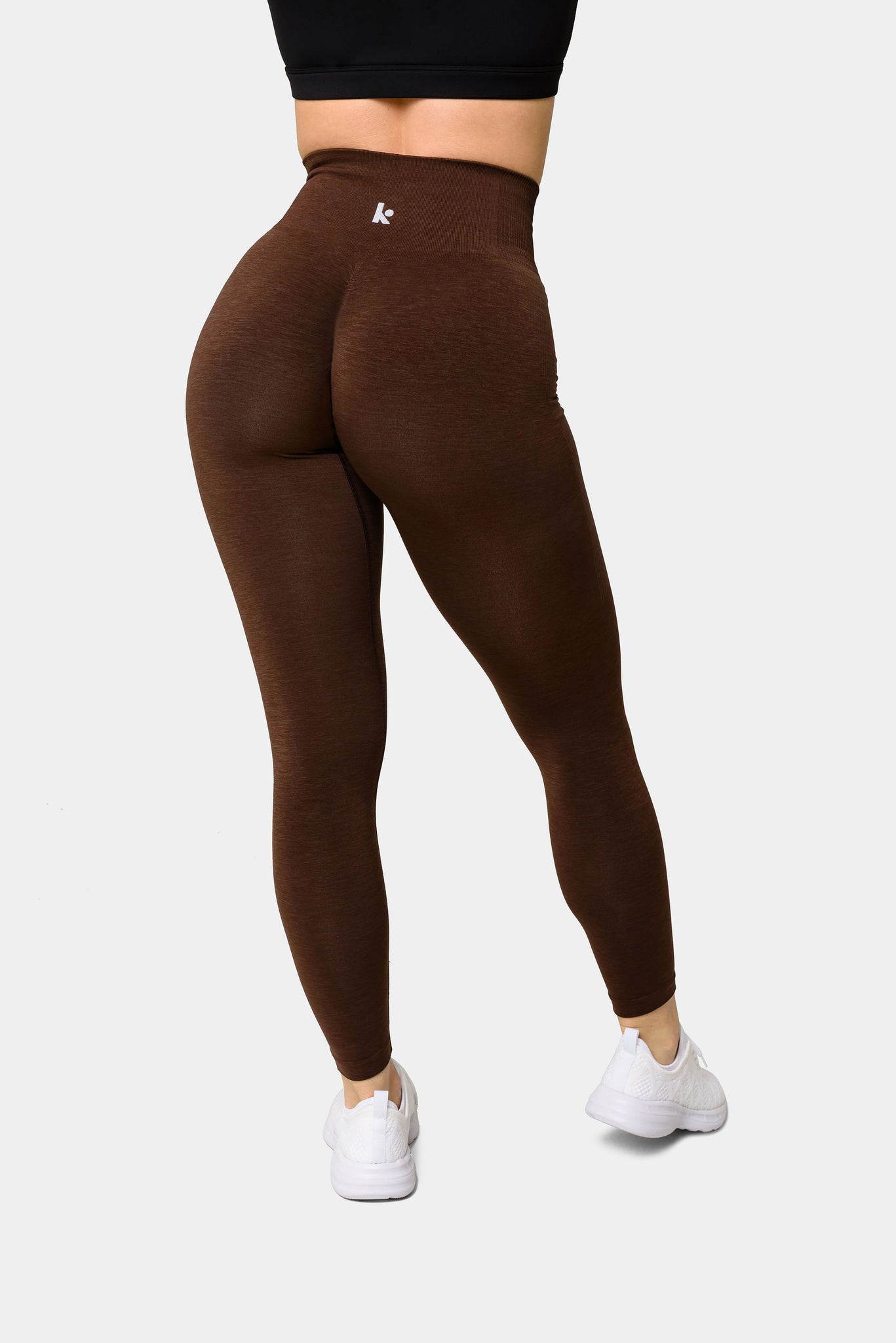 Eos Seamless Scrunch Leggings - Chocolate Torte