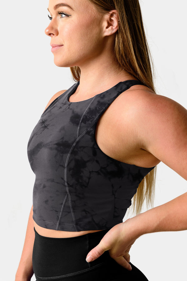 Hannah Tank Top Sports Bra - Dark Matter Print
