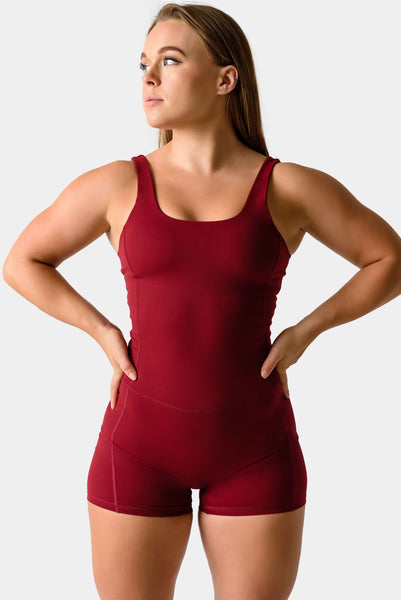 Cora Athletic Bodysuit - Roasted Pecan – Kamo Fitness